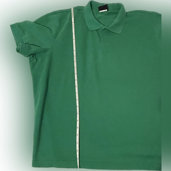 Kelley Green Collar 3 Button Shirt, High School Uniform Shirt, Juniors Polo - Picture 5 of 9